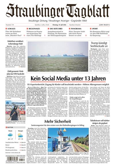 Straubinger Tagblatt 2026-07-14
