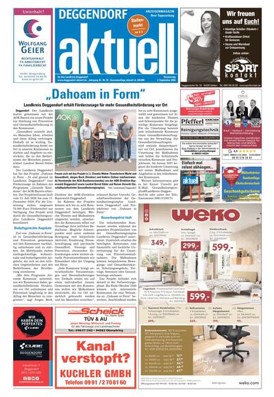 Deggendorf aktuell 2026-09-03